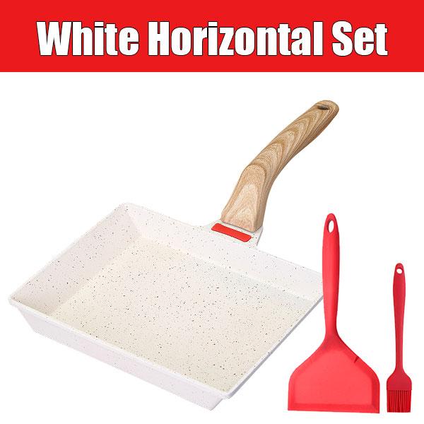 Nonstick Tamagoyaki Egg Frying Pan Japanese Omelette Pan Non-Stick Coating Pancake Egg Pan Steak Pan Breakfast Kitchen Cookware