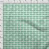 oneOone Cotton Poplin Green Fabric Asian Block Print Diy Clothing Quilting Fabric Print Fabric By Yard 42 Inch