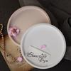 Heat Resistant Epoxy Mold Silicone Tray Molds Striped Round Tray Shape Silicone DIY Dish Mold Suitable for Cement Tray