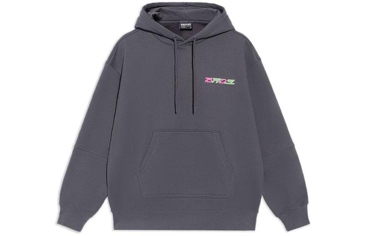 Li Ning BADFIVE Sweatshirts Unisex Surface Gray Hooded Moderate Other AWDS119-1 L