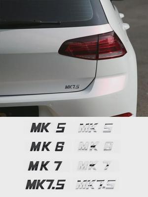 Autocollant 3D ABS lettres MK5 MK6 MK7 MK7.5 emblème voiture badge autocollant pour GO-LF voiture garde-boue coffre arrière autocollant