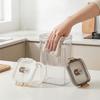 Airtight Food Storage Containers Clear Plastic Jars with Lids Stackable Kitchen Pantry Canisters for Cereal Pasta Coffee Snacks