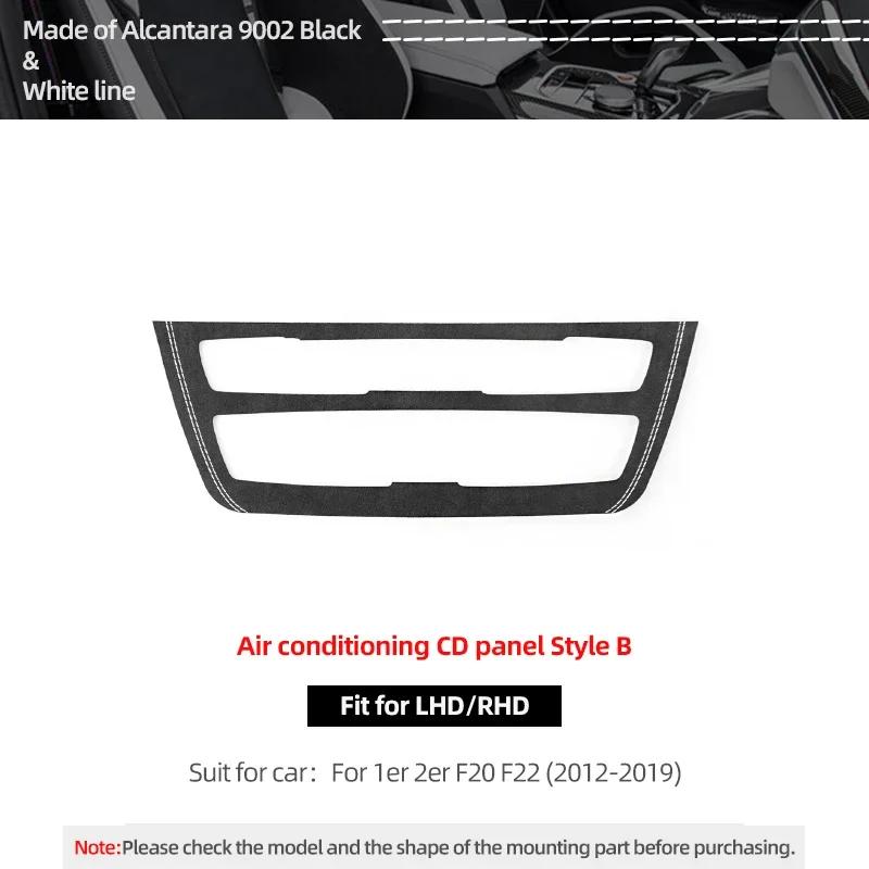 Betterhumz For BMW F20 F21 F22 Series 1 2 M235i Car Interior Air Conditioner CD Trim Panel Sticker Made of Alcantara Accessories