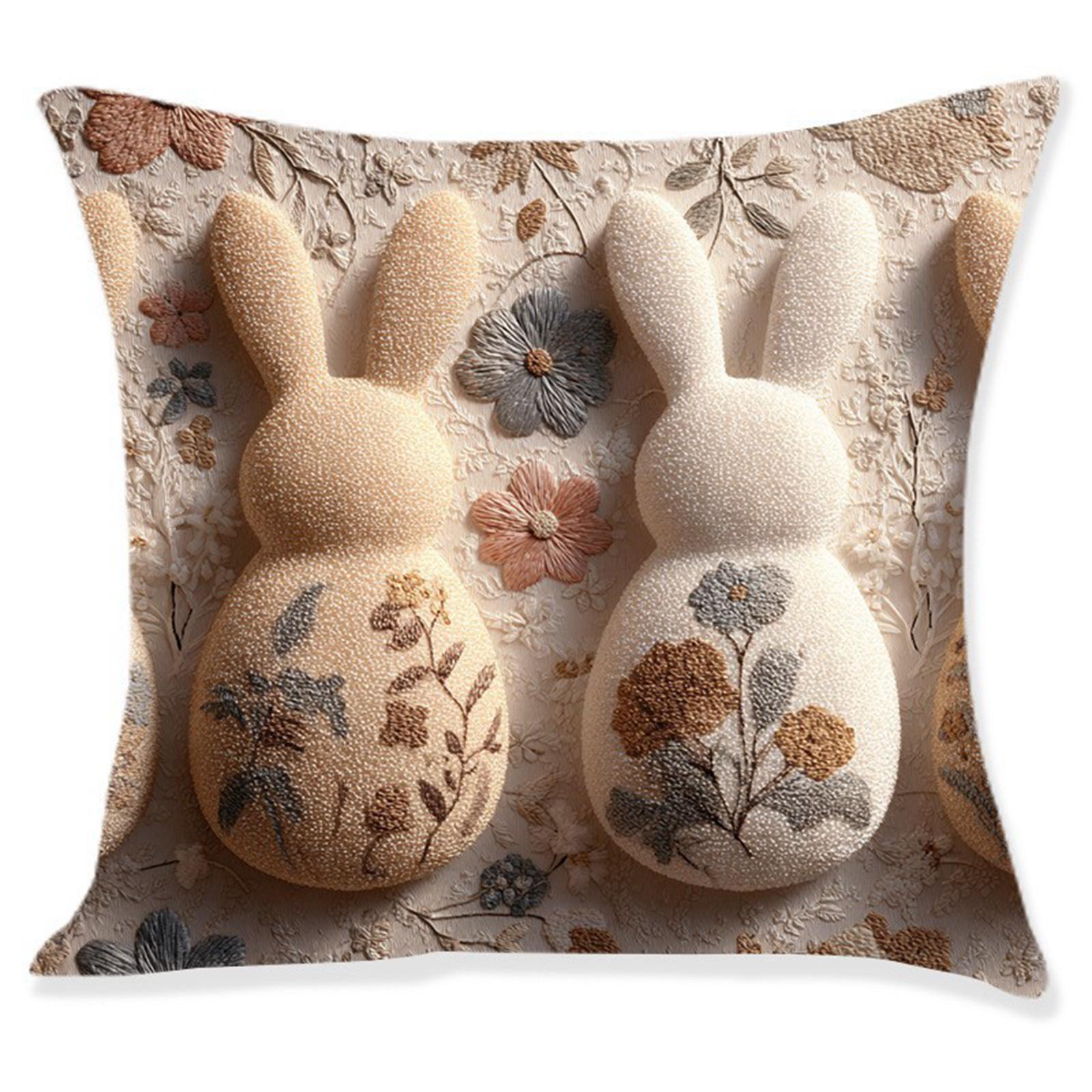 Easter Embroidered Printed Flat Pillow Suitable For Sofa And Interior Decoration 790₽