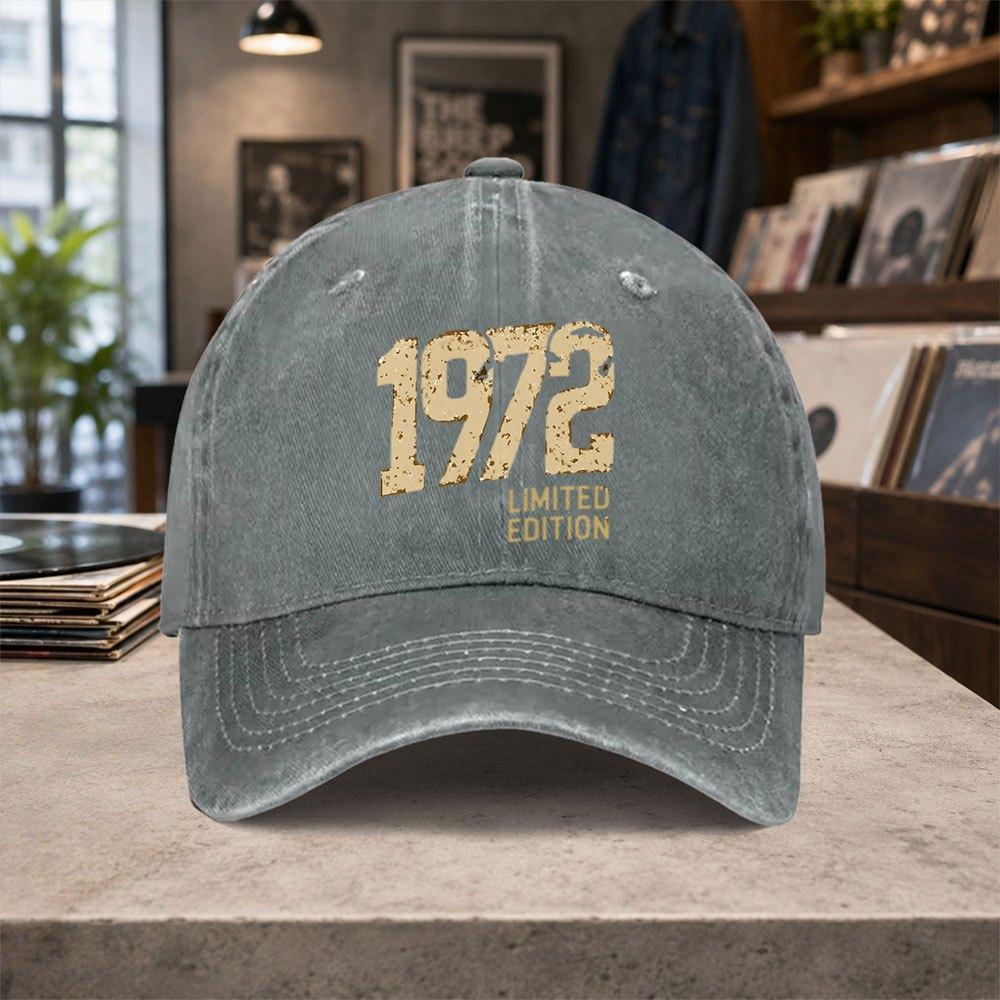 Limited Edition Washed Baseball Cap Unisex Adjustable Vintage Hat for Unisex Women Outdoor Daily Casual Wear