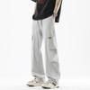 American trendy brand outdoor tooling paratrooper pants thin men's summer new loose casual straight ice silk trousers