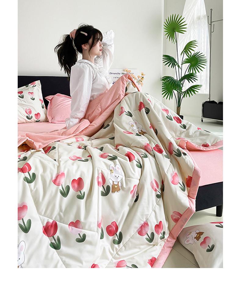 Summer Cotton Air Conditioning Quilt - Washable, Cool & Perfect for Gifting