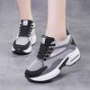 Women Sports Breathable Casual Sneakers Ladies Non-Slip Jogging Shoes High Quality Flying Woven Height-Increasing Running Shoes