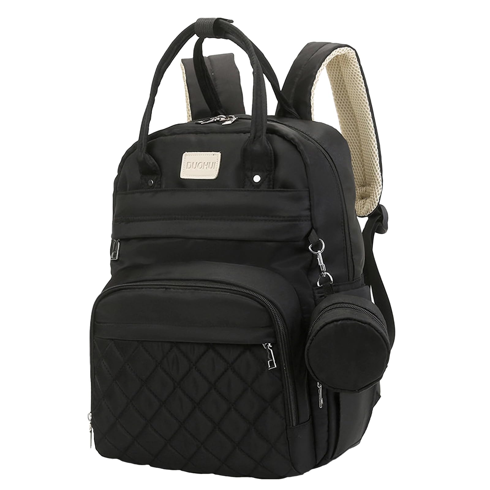 

Manatsulife Mother s Bag Backpack, Multifunctional, Large Capacity, Water-Repellent, Abrasion-Resistant, Insulated Pocket, WetDry Separation, Perfect