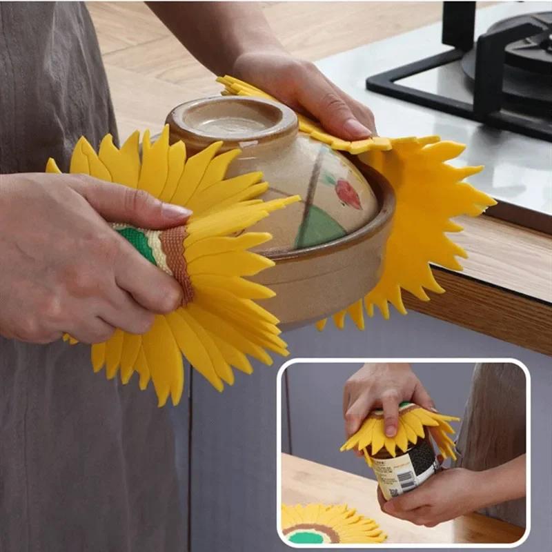 Nordic Creative Insulation Pad Tea Coaster Silicone Placemat Round High Temperature Resistant Anti-scalding Pad