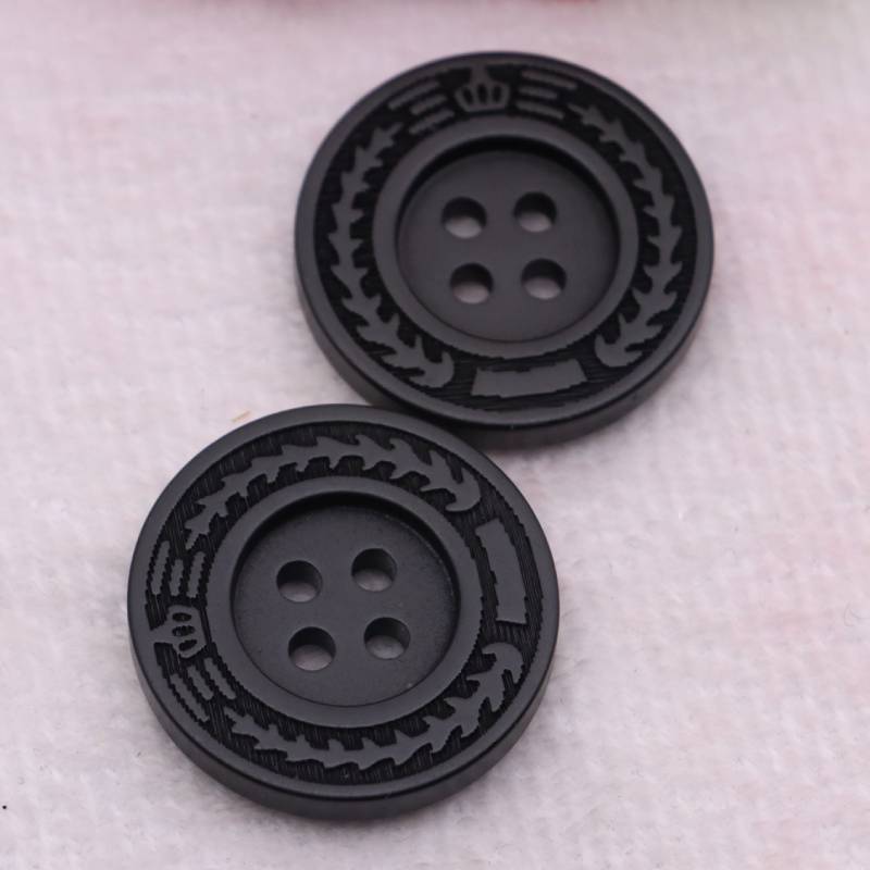 Button Coat Buttons Woolen Buttons Sweater Buttons Jacket Buttons Round Black Suit Buttons Men'S And Women'S Trench Coat Buttons Pants Buttons
