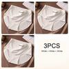 3PCS Women High Waist Briefs Pure Cotton Breathable Underwear, Plus Size Soft Ladies Triangular Panties Lingerie