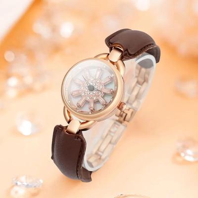 2025 Snowflake Rotating Women's Watch: Retro Modern, Light Luxury, Bestseller with Small Dial