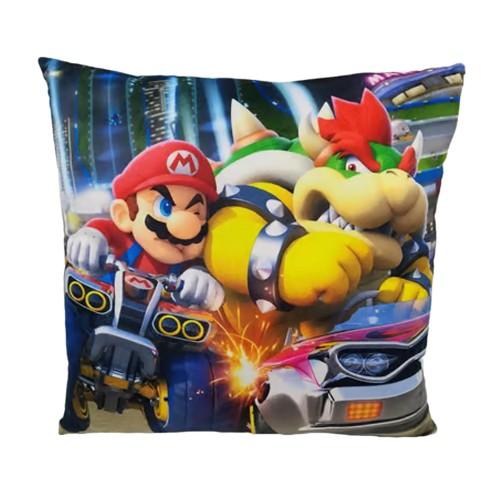 Mario Kart Mario Vs Bowser Double Sided Cushion
