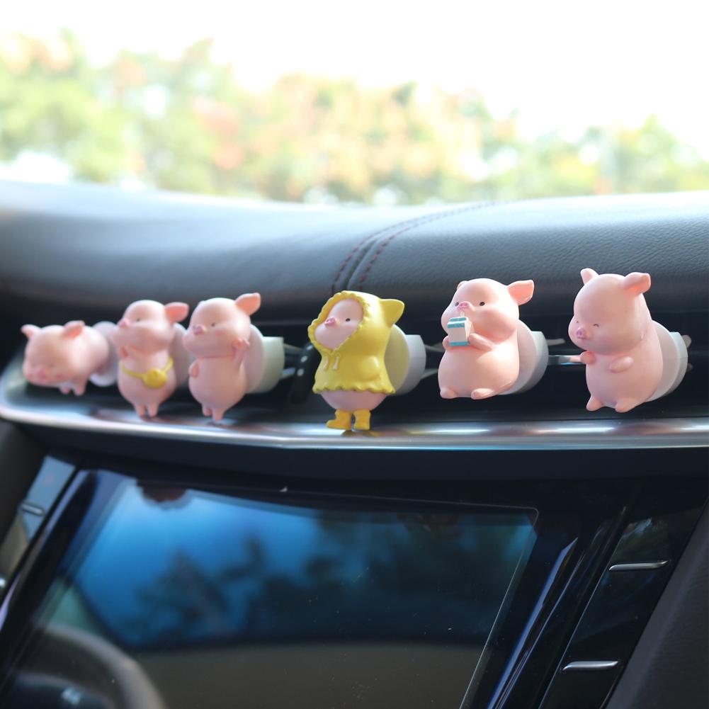 Car Air Freshener Air Conditioning Outlet Decoration Cute Pig Style Accessories Interior Aromatherapy Clip Perfume Clip