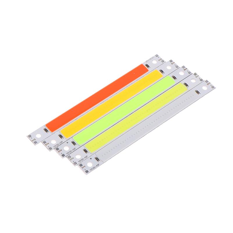 120X10Mm 3V 5V Led Bulb Cob Strip Chip On Board Warm Cold White Blue Red Green 5W Led Lights For Cob Work Lamps Decoration Light