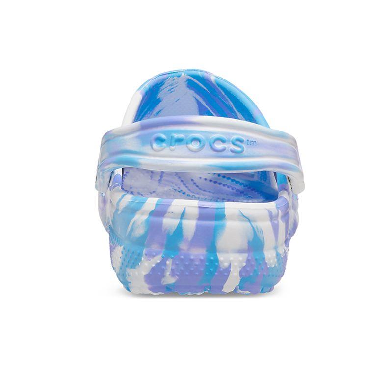 Crocs Classic Clog EVA Marble Pattern Unisex Footwear White Oxygen-Blue 206867-1FK