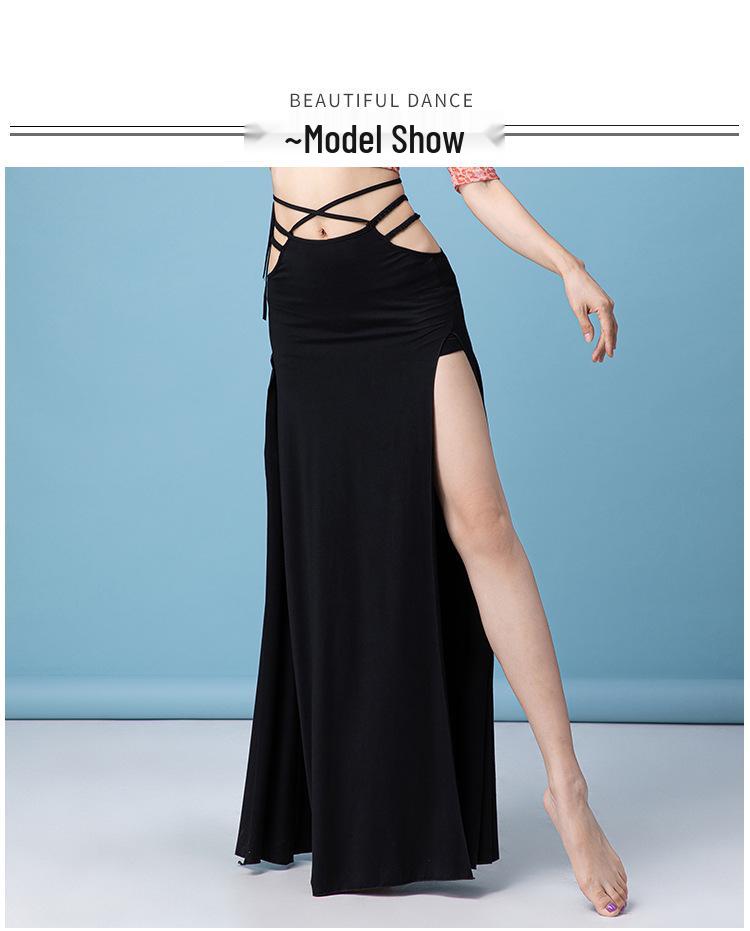 Huayu Belly Dance Slit Skirt Performance Costume for Women