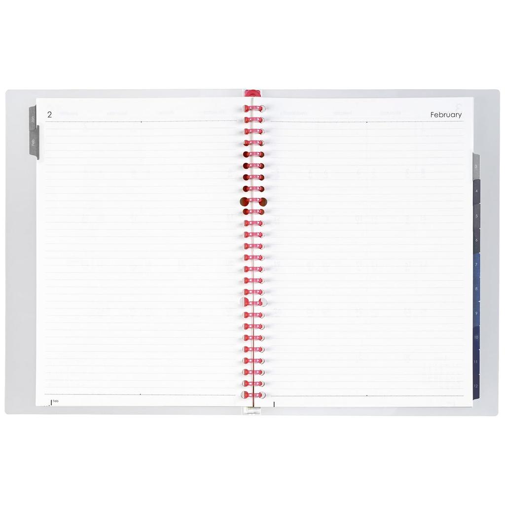 Maruman 2026 Notebook Starts January 2026 Planner, Diary, Monthly, 26-Hole, B5, Pink, FD43-26-08,