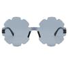 Girls Boys Cute Flower Cartoon Sunglasses Outdoor Sun Protection Children Lovely Vintage Sun Glasses Kids Trendy Sunshade Mirror