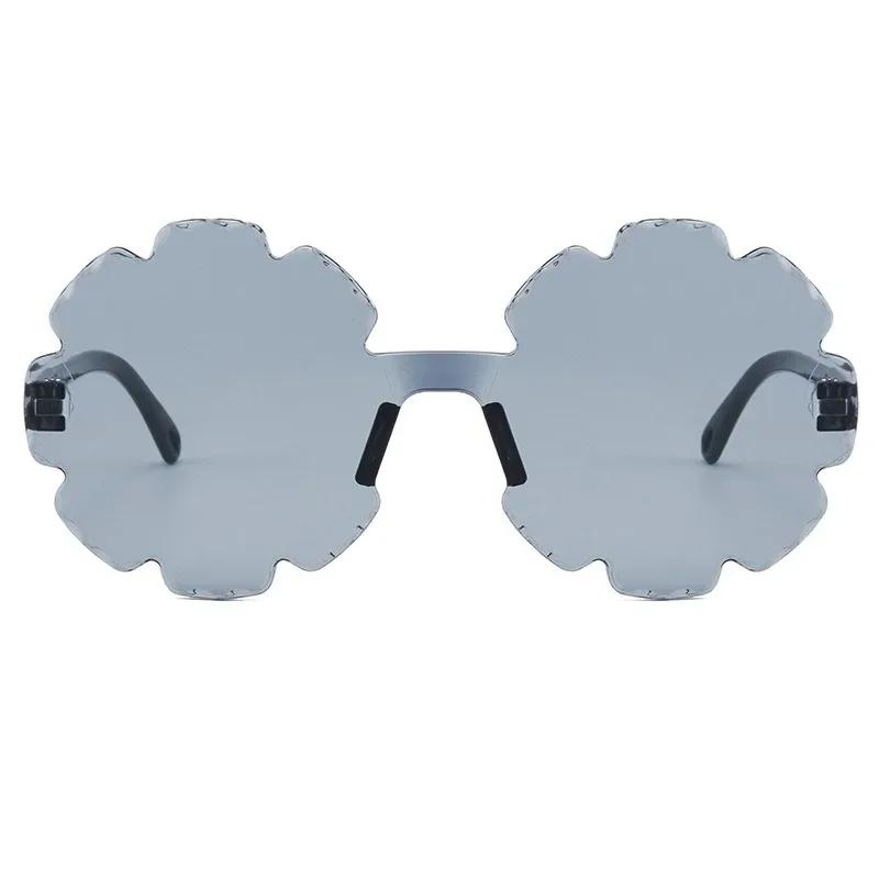 Girls Boys Cute Flower Cartoon Sunglasses Outdoor Sun Protection Children Lovely Vintage Sun Glasses Kids Trendy Sunshade Mirror