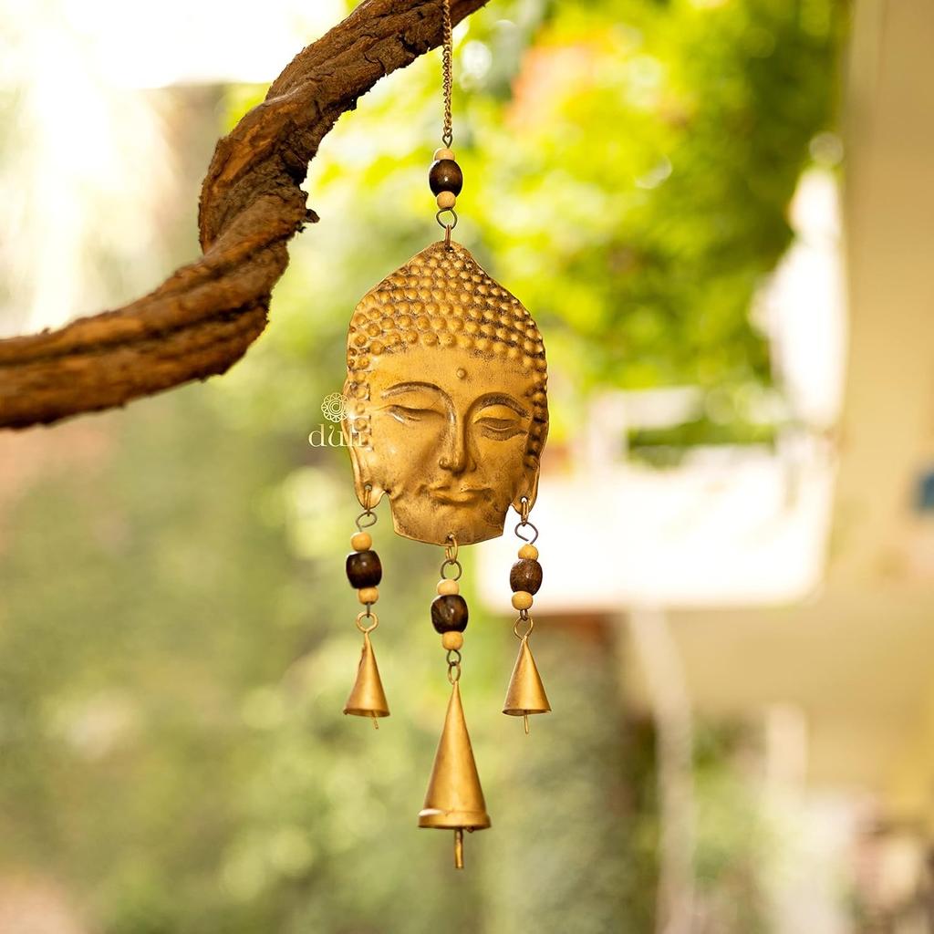 Настенные колокольчики Будда, Wind Chime Wall Hanging Buddha,  Duli