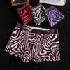 Slip Boxer da Uomo Taglie Forti, Stampa Zebrata, Cotone Puro, Vita Media, Comfort Elastico