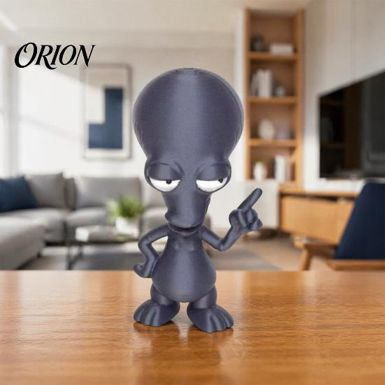 Gift for Sci-fi Fans 3D Printed Alien Ornament, Funny Figurine, Collectible Big Head Novelty Home Ornament Statue Desk Shelf Decor, Lovers Decor