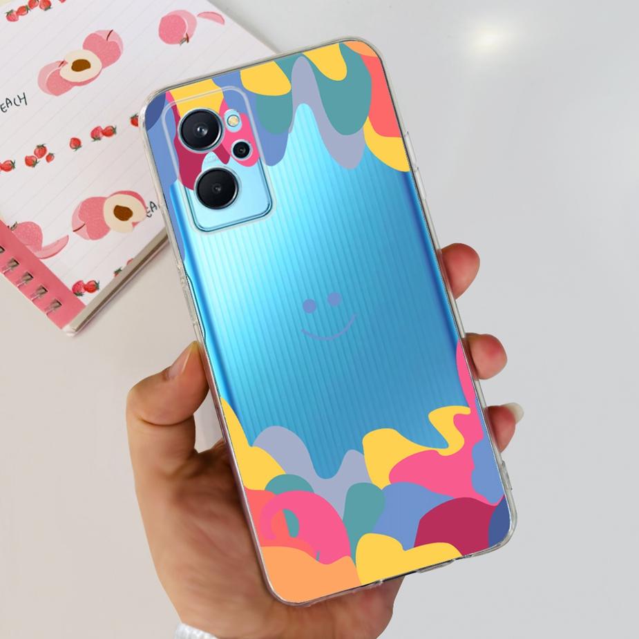 For Realme 9i Case RMX3491 New Fashion Painted Cover Clear Silicone Soft TPU Phone Case For Realme 9i 5G RMX3612 Realme9i Fundas