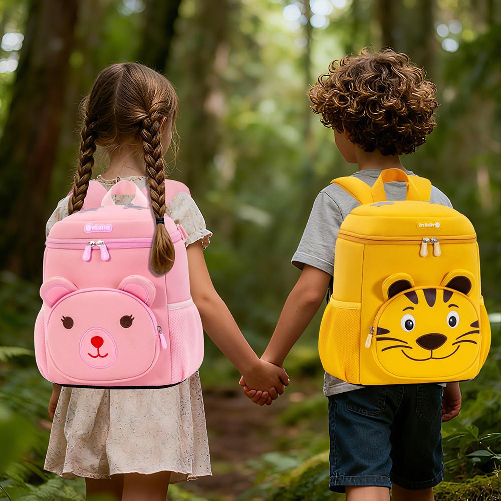 Sesame Baby Cartoon Kids School Backpack With Reflective Safety Night Light For Toddlers