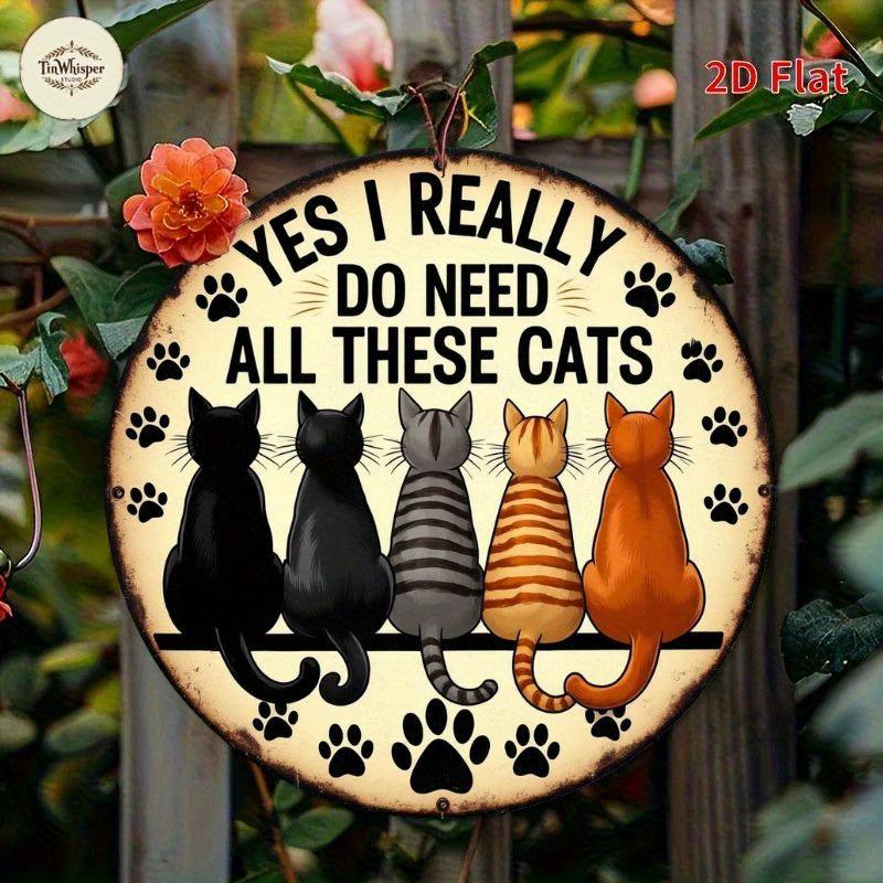 D Flat D Flat pc a X Inch Sign Featuring a Delightful Cat Design Ideal for Home And Outdoor Decoration As a Cen