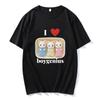 Tricouri I Heart Boygenius Calico Critter Baby Design pentru Femei Bărbați Tricouri Drăguțe din Bumbac Imprimeu Anime Tricouri Moi cu Gât Rotund Topuri de Vară