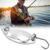 10pcs lot Fishing Lures Wobbler Baits SpoOn style Artificial Metal Baits Hook (Silver, 2.5g)