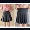 Falda de media longitud con cintura elástica para mujer en verano Falda plisada estilo bolsillo para cintura alta Falda corta adelgazante Ropa de mujer de moda