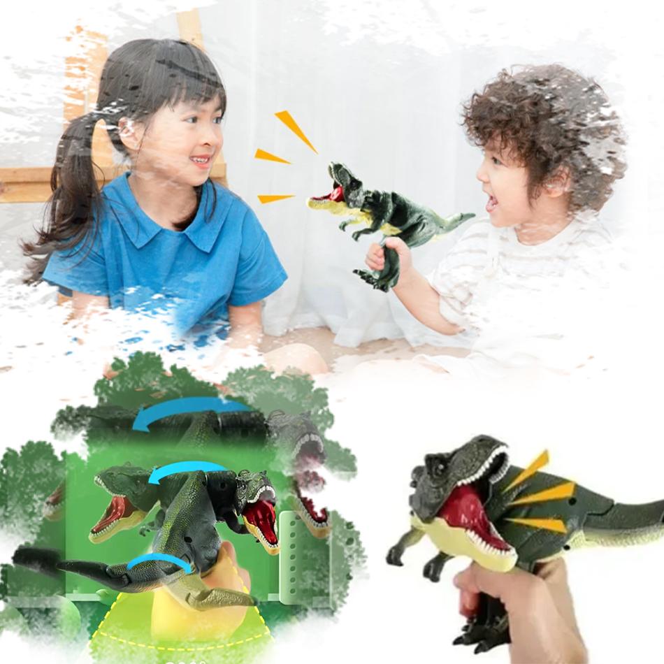 Dinozaur ZaZaZa Zabawka Dzieci Kreatywna Bez Baterii Teleskopowa Huśtawka Sprężynowa Dinozaury Zabawki Fidget Prezenty Świąteczne dla Dzieci
