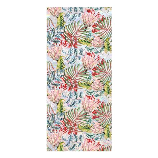 Window Privacy Film Wildflower Decorative Static Cling Vintage Floral Butterfly Window Stickers Non-adhesive Easy Care Decals for Home Kitchen Living