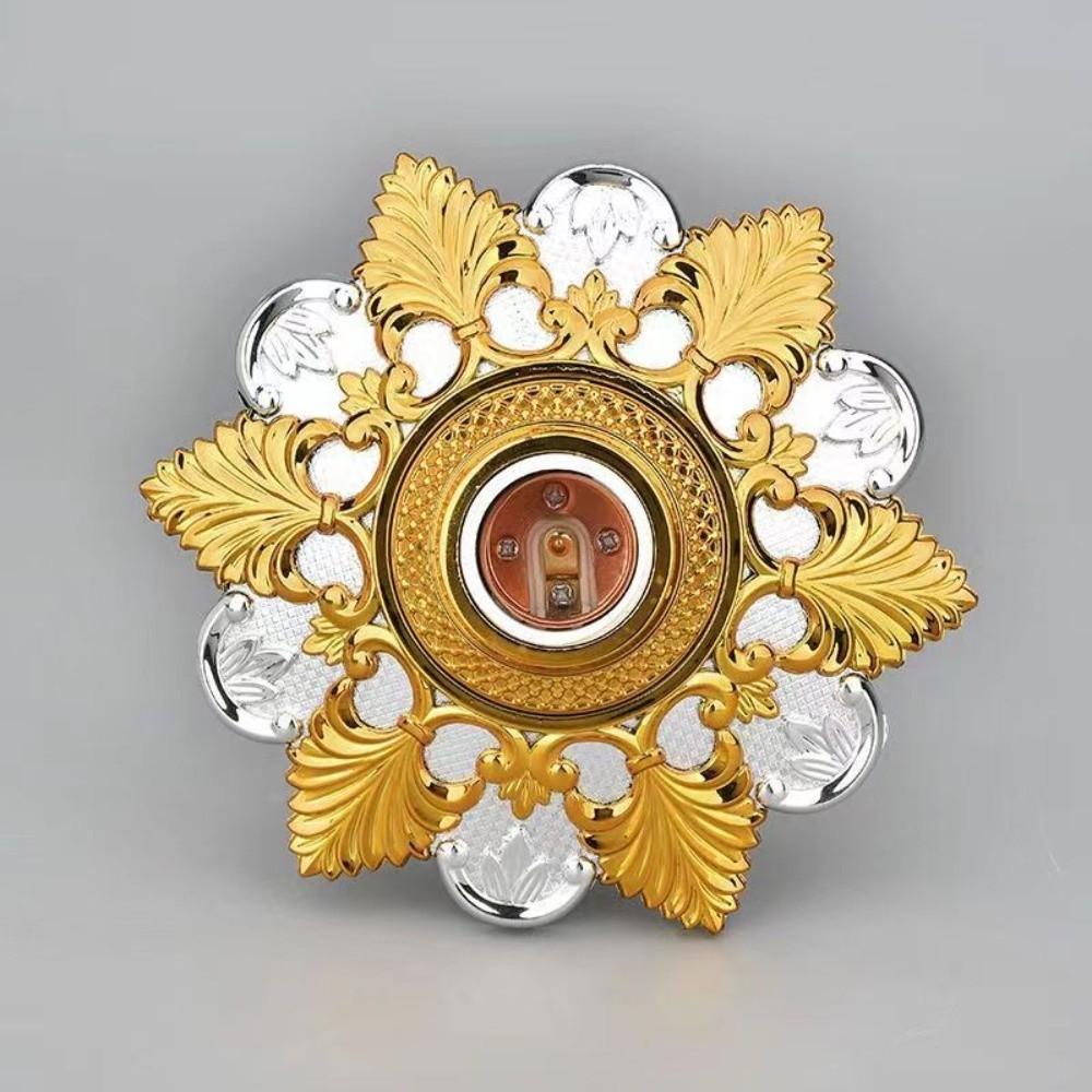 Goldene Basis E27 Lampenfassung Fest montierte Basis Lampenreparaturzubehör Leuchtenersatzteile Deckenaufhängung