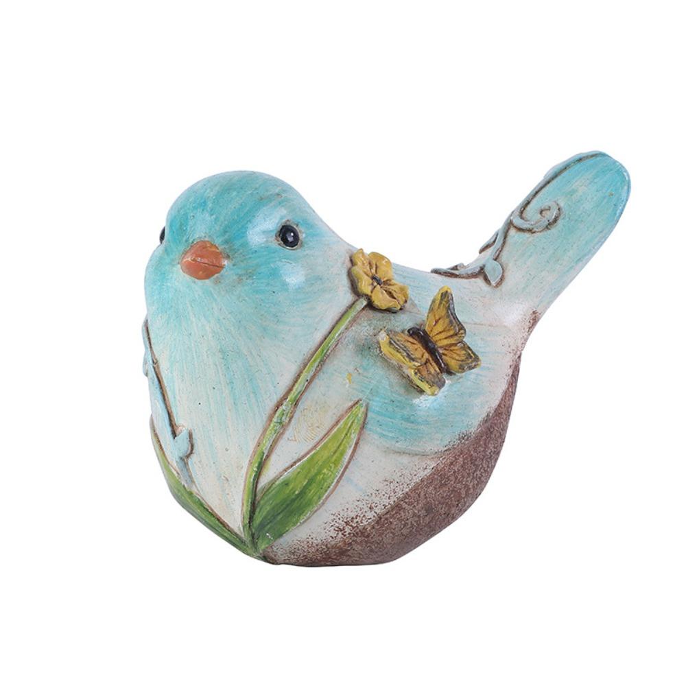 Resin Crafts Mini Bird Statue Cute Desktop Bird Ornaments  Living Room Bedroom