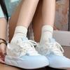 Summer Mesh Breathable Bread Shoes Women's New Platform White Shoes Original Niche Versatile Sports Board Shoes