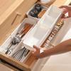 1PC Telescopic Pull-out Storage Box Drawer Plastic Organizer for Bedroom Study Cosmetic Partition Home Storage Solution