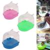 Pet Bird Bathtub Hanging Parrot Bathtub Bird Cage Accessories Bath Shower Box