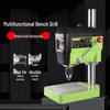 Compact 220V Multifunctional Precision Bench Drill & Milling Machine for Woodworking with Speed Control