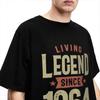 Seit 1964 60. Geburtstag T-Shirt Merchandise für Männer Frauen Baumwolle Geschenk für 60 Jahre alt T-Shirt Kurzarm Tops