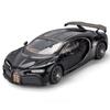 1/18 Bugatti Sports Car Model Toy Alloy Diecast Simulation Toys Vehicle with Sound and Light Rubber Tires Collection Toys for Boys Gifts