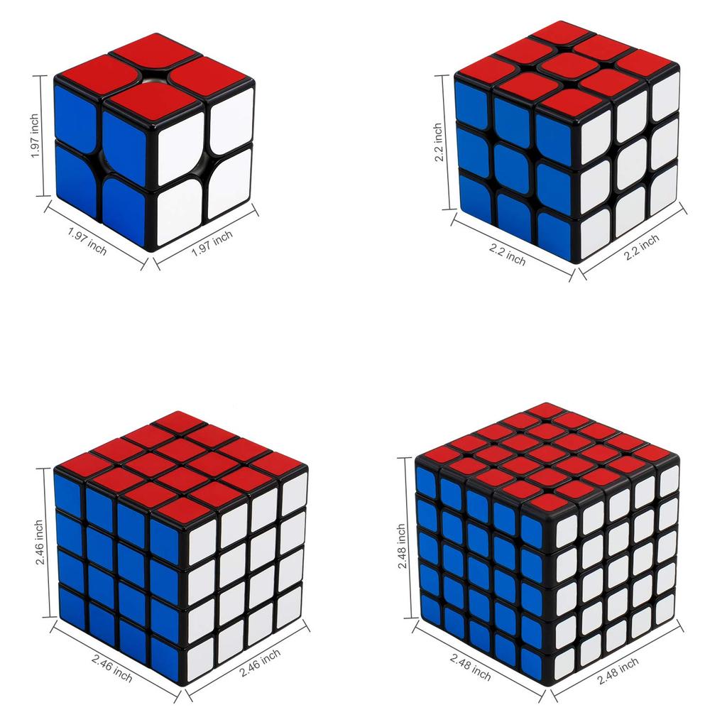 Kouzelná kostka XMD Soutěžní kostka 2x2 3x3 4x4 5x5 Kouzelná Prevence vyskakování Trénink mozku Vzdělávací hračka Kouzelná kostka 4 (Oficiální díly)