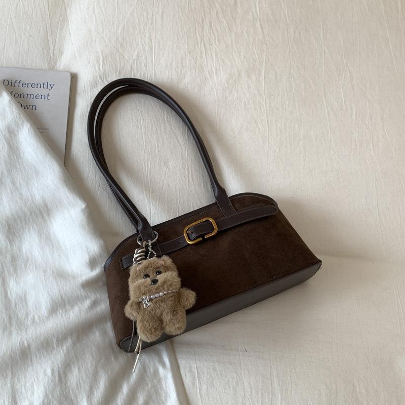 Leopard Print Underarm Bag Women's New Trendy Autumn and Winter Fashion Simple Shoulder Bag High-value Casual Baguette Bag
