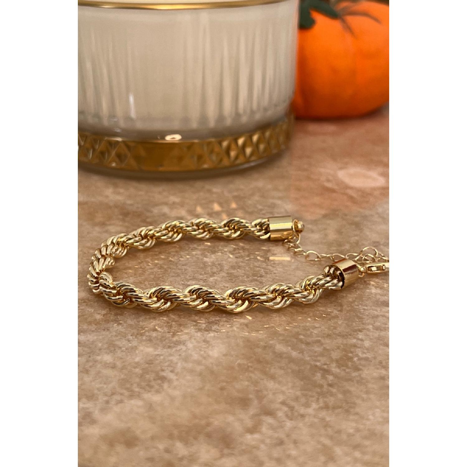

Thick Twist Model Chain Bracelet 20 cm