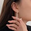 Hot Sale 925 Sterling Silver Long Snake Chain Tassel Drop Earrings for Women Fine Jewelry