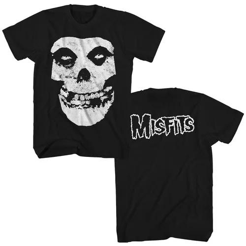 New Fashion Misfits Punk Style Tshirt Retro Street Skull Pattern Unisexs Tshirt