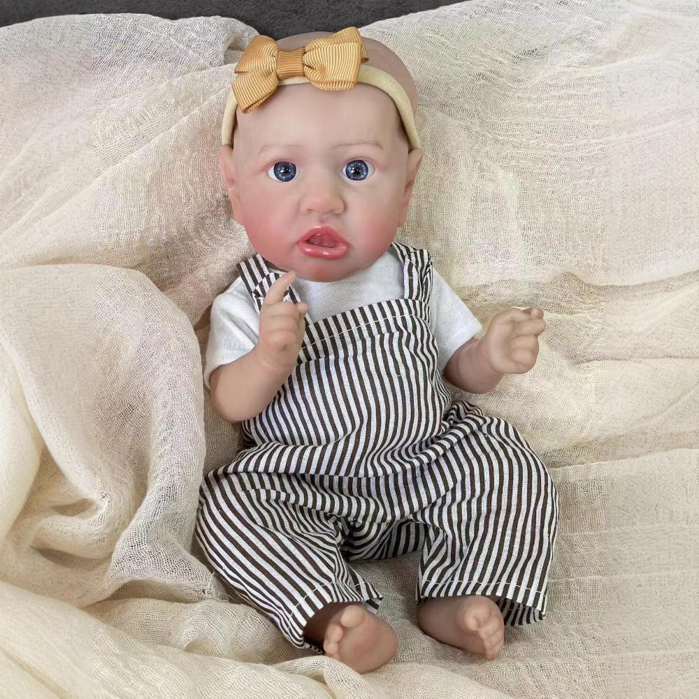 30cm Lifelike Rebirth Simulation Baby Girl Doll Saskia Full Silicone Body Alive Reborn Boy Doll Realistic Painted Skin Newborn Doll Kid's Playmate Toy